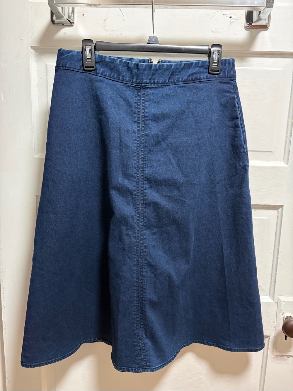 Liz Claiborne Navy A-Line Denim Skirt